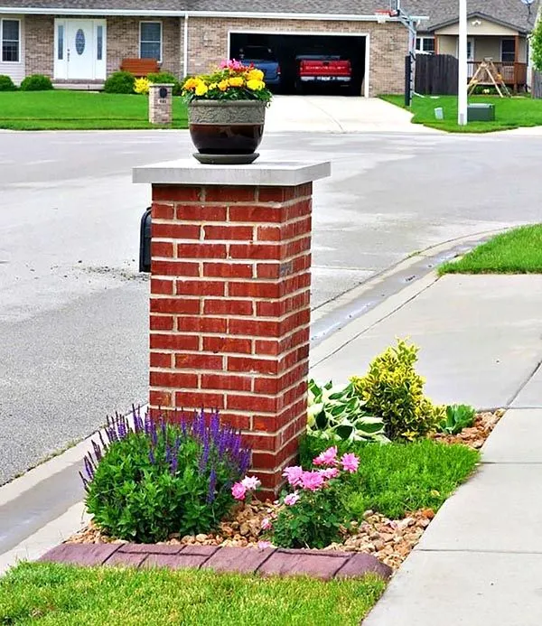 brick mailbox